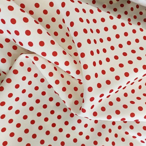 LUNAR LENTEJA BLANCO Y ROJO
