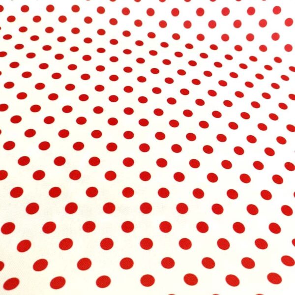 LUNAR LENTEJA BLANCO Y ROJO - Imagen 3