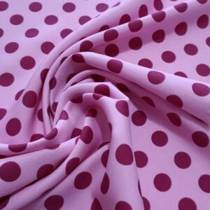 CREPPE BIELASTICA LUNAR FUCSIA FONDO ROSA 15MM