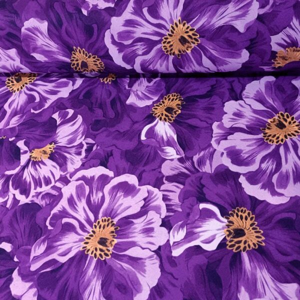 ESTAMPADO FLAMENCA STRECH MORADO - Imagen 3