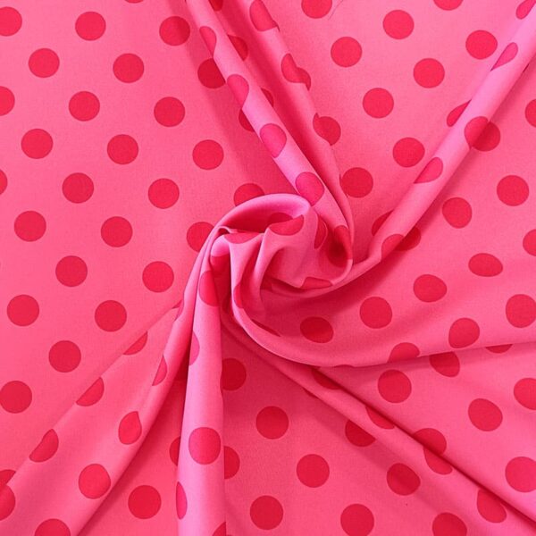 LUNAR ESTAMPADO STRECH  2 CM ROSA/FUXIA - Imagen 4