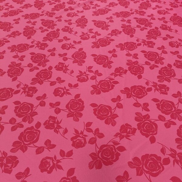ESTAMPADO FLORAL STRECH ROSA/FUXIA - Imagen 2