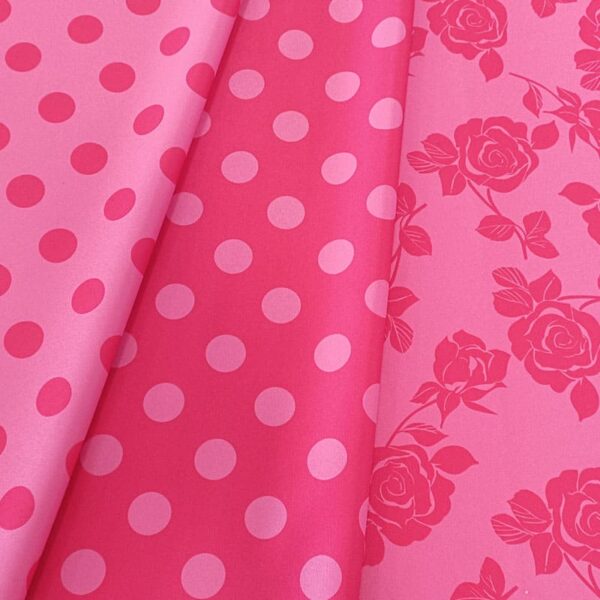 LUNAR ESTAMPADO STRECH  2 CM FUXIA /ROSA - Imagen 6