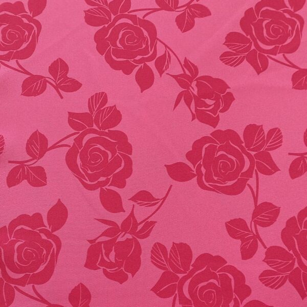 ESTAMPADO FLORAL STRECH ROSA/FUXIA - Imagen 4