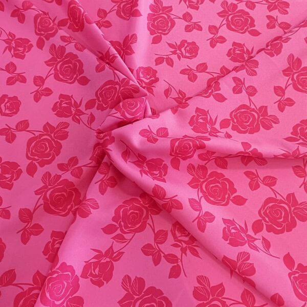 ESTAMPADO FLORAL STRECH ROSA/FUXIA