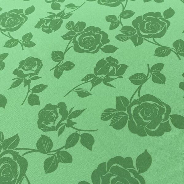 ESTAMPADO FLORAL STRECH VERDE BICOLOR - Imagen 3