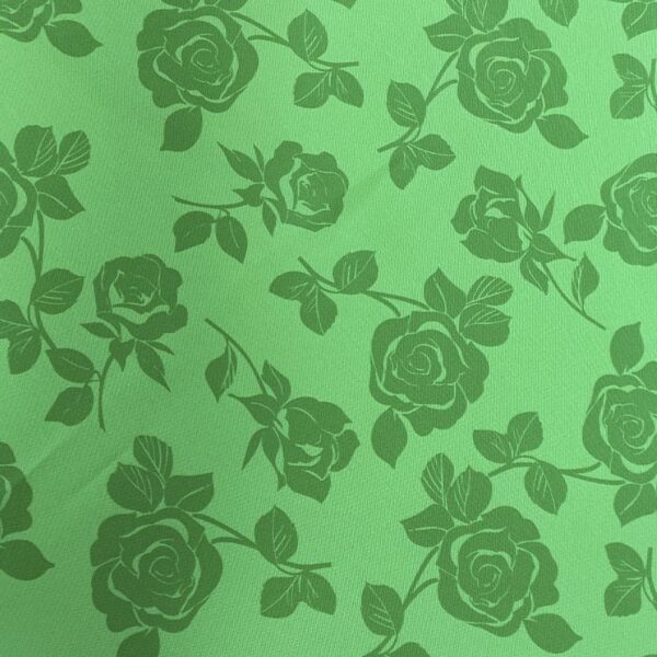 ESTAMPADO FLORAL STRECH VERDE BICOLOR - Imagen 5