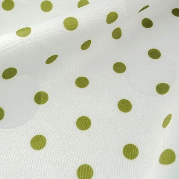 LUNAR VERDE SOBRE LUNAR BLANCO EN JACQUAR LENTEJA