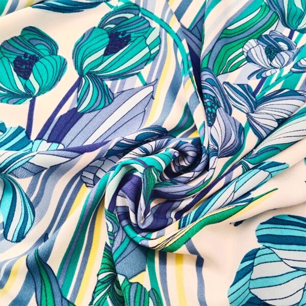 ESTAMPADO FLORAL AZUL - Imagen 6