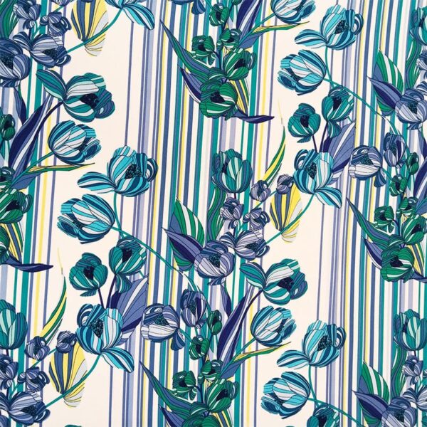 ESTAMPADO FLORAL AZUL - Imagen 2
