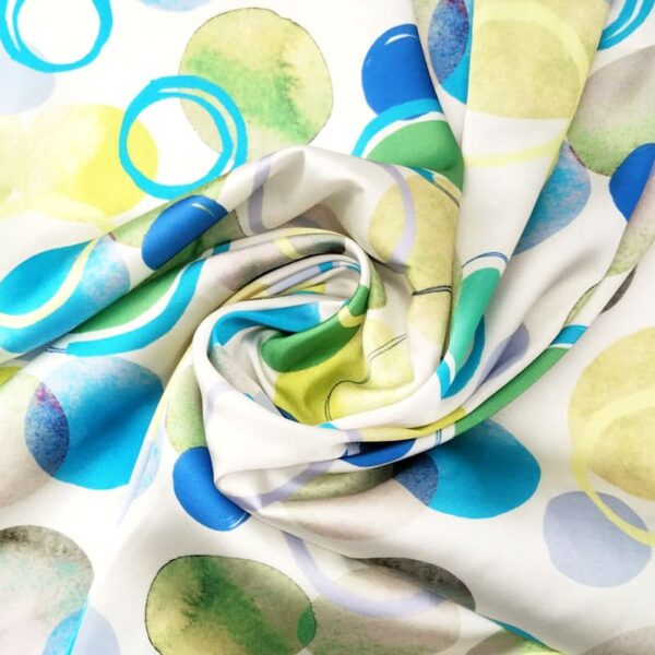SATEN ESTAMPADO CIRCULAR - Imagen 2