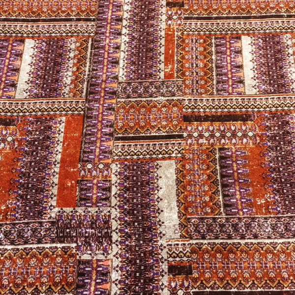 VISCOSA ESTAMPADA ETNICA MULTICOLOR