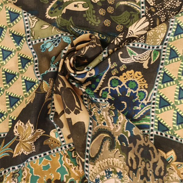SATEN ESTAMPADO TRIBAL - Imagen 4