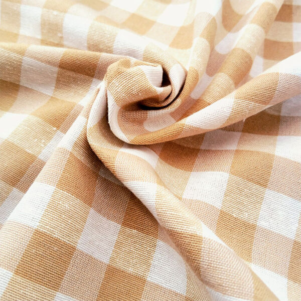 Loneta cuadros beige