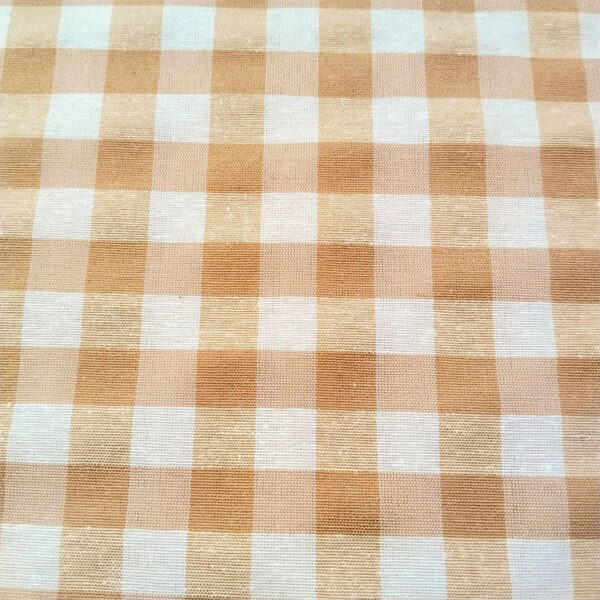 Loneta cuadros beige - Imagen 5