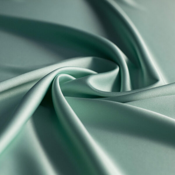 CREPÉ SATEN SPANDEX VERDE MANZANA - Imagen 2