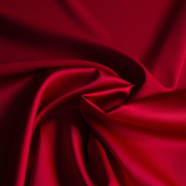 CREPÉ SATEN SPANDEX ROJO RUBI - Imagen 2