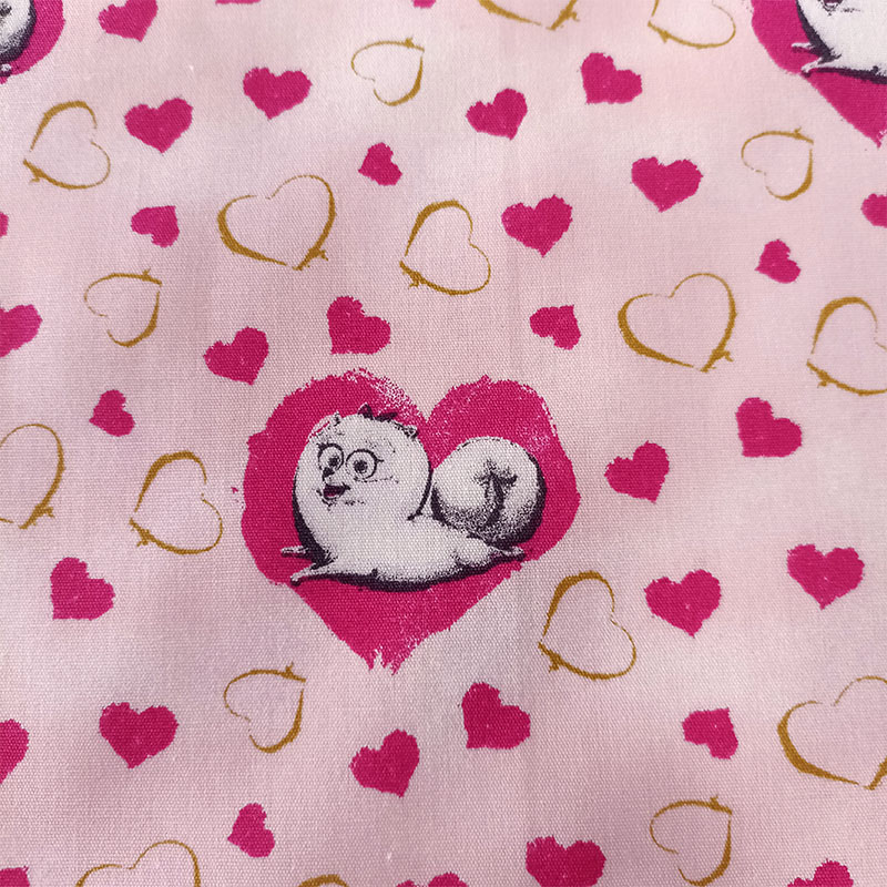 Popelin estampado infantil corazones - Imagen 4