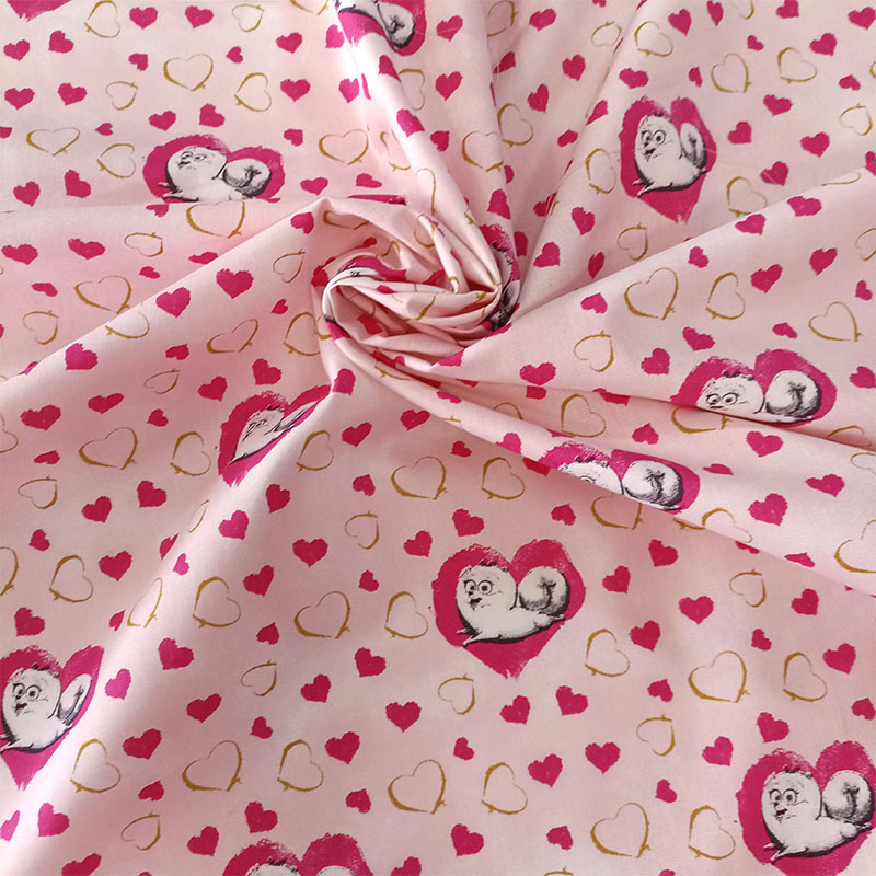 Popelin estampado infantil corazones - Imagen 2