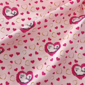 Popelin estampado infantil corazones