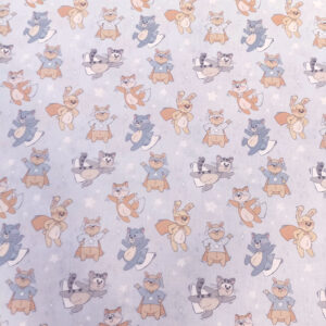 Popelín estampado gatitos infantil