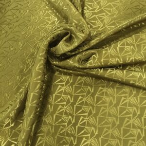 Brocado con elastan verde aceite