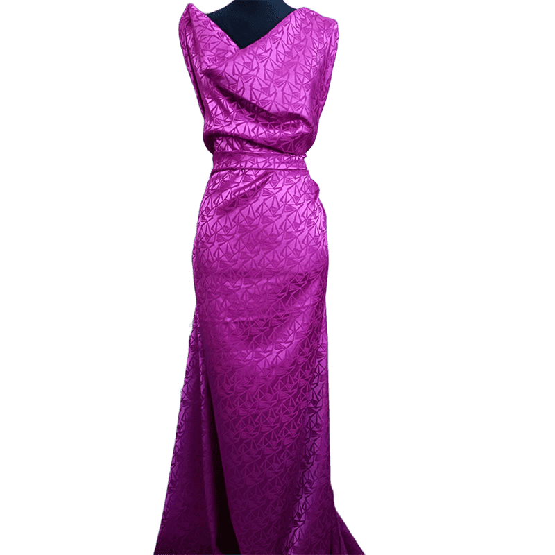 Brocado con elastan color buganvilla - Imagen 3