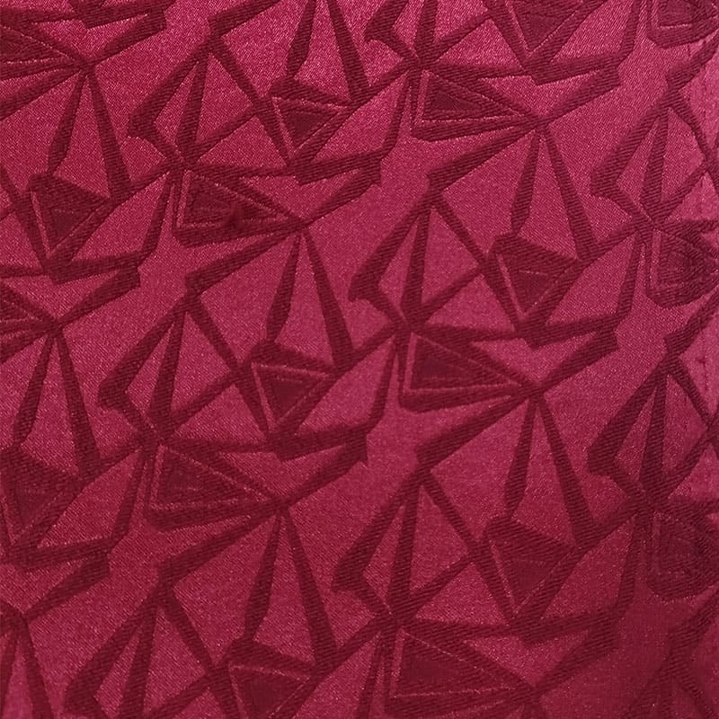 Brocado con elastan color rojo - Imagen 2