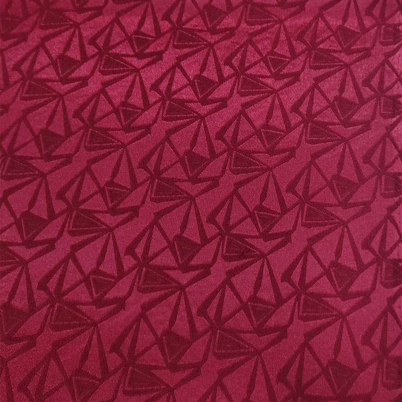 Brocado con elastan color rojo