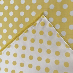 Tela satén jacquard  lunares reversibles