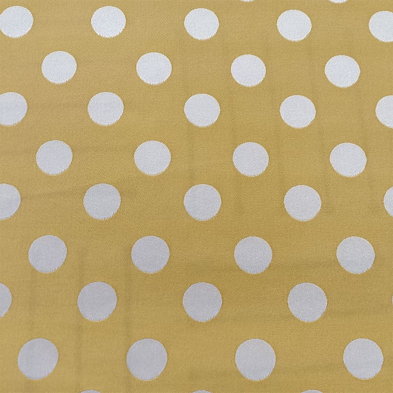 Tela satén jacquard lunares reversibles - Imagen 2